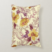 輪郭付き水彩シームレスパターン アクセントクッション (正面(垂直))