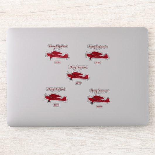 輪郭飛行機のビニールステッカー シール (コンピューター)