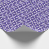 輪頭花文日本白伝統的線 ラッピングペーパー (角)