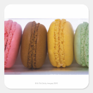 輸入されたグルメ向きのフランスのなmacarons (macaroons) スクエアシール