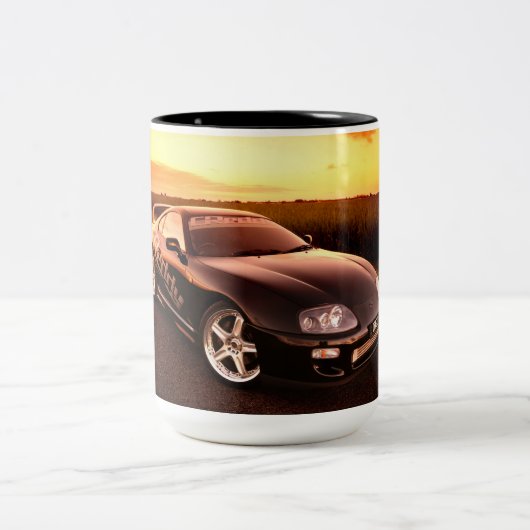 輸入のレーサーの上のコーヒー・マグ ツートーンマグカップ (中央)