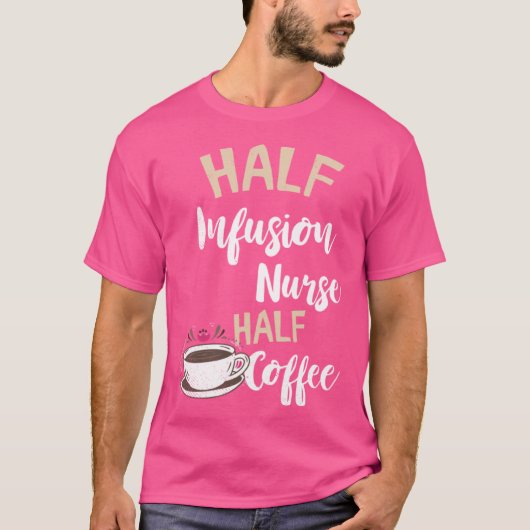 輸液ナースハーフコーヒー看護IV Tシャツ (正面)