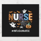 輸液ナース授乳式聴診器ハロウィンエッセン スパークリングワインラベル (シングルラベル)