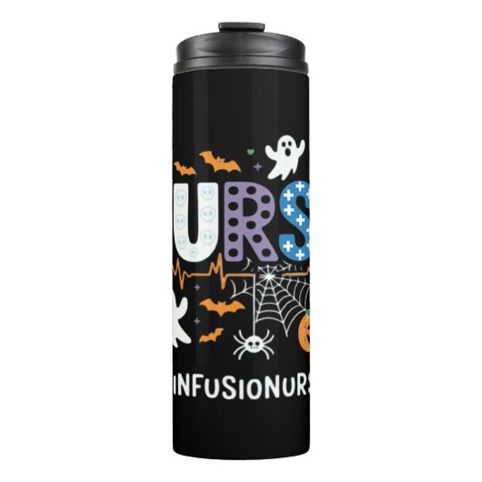 輸液ナース授乳式聴診器ハロウィンエッセン タンブラー (正面)
