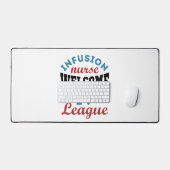 輸液ナースI.V.リーグへようこそ デスクマット (キーボード&マウス)