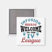輸液ナースI.V.リーグへようこそ マグネット (正面/裏面)