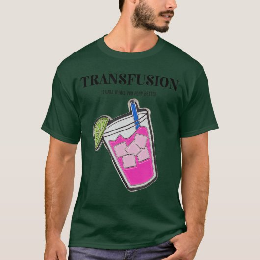 輸血でゴルフがうまくなる Transfusion It Will Make You Play Bet Tシャツ (正面)