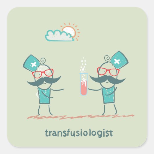 輸血学者 スクエアシール (正面)