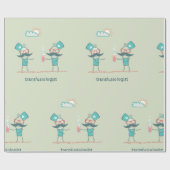 輸血学者 ラッピングペーパー (フラット)