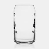 輸送おもしろいセミトラック駆動名前をカスタムする ガラス缶 (左)