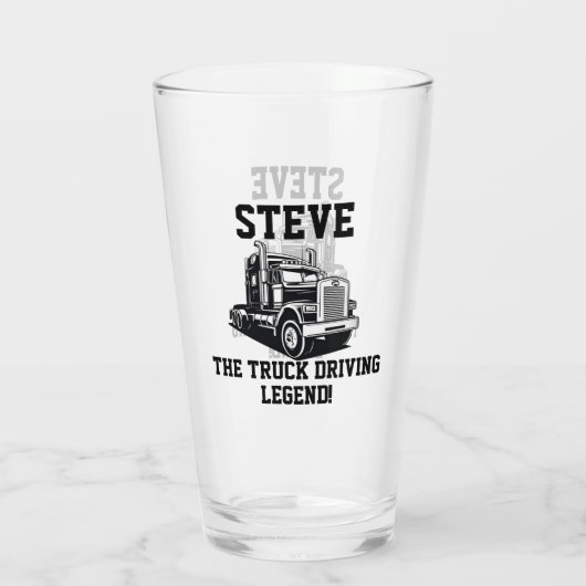 輸送おもしろいセミトラック駆動名前をカスタムする タンブラーグラス
