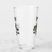 輸送おもしろいセミトラック駆動名前をカスタムする タンブラーグラス (左)