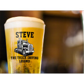 輸送おもしろいセミトラック駆動名前をカスタムする タンブラーグラス