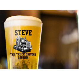 輸送おもしろいセミトラック駆動名前をカスタムする タンブラーグラス