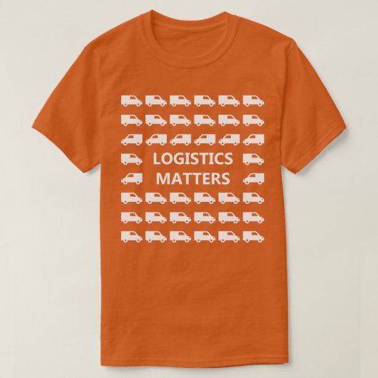 輸送と物流7 Tシャツ (デザイン正面)