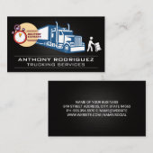 輸送の配送 | トラック輸送ロジスティクス 名刺 (正面/裏面)