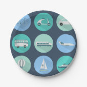 輸送アイコン紙プレート ペーパープレート (正面)