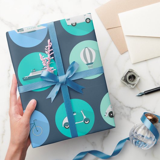 輸送アイコン ラッピングペーパー