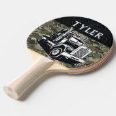輸送クールトラック名設備迷彩柄 卓球ラケット (正面アングル)