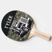 輸送クールトラック名設備迷彩柄 卓球ラケット (横)