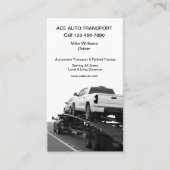 輸送クール車のフラットベッド牽引 名刺 (正面)