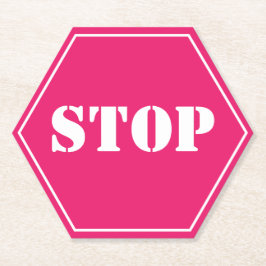 輸送ストップシンボルや象徴 ペーパーコースター