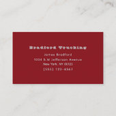 輸送セミトラック輸送用金属 名刺 (裏面)