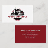 輸送セミトラック運送会社 名刺 (正面/裏面)