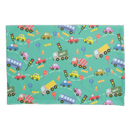 輸送ターコイズ 枕カバー