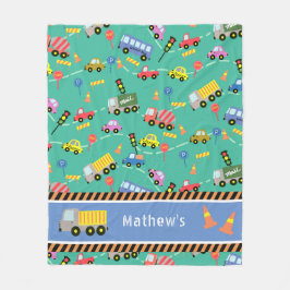 輸送ティール（緑がかった色）。フリースブランケット フリースブランケット