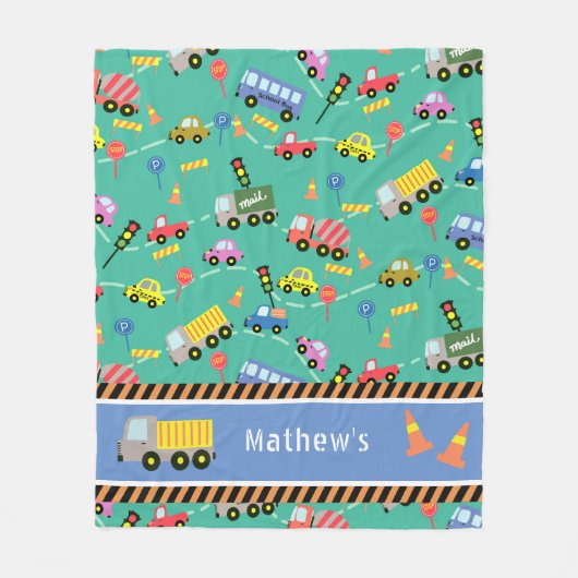 輸送ティール(緑がかった色)。フリースブランケット フリースブランケット (正面)