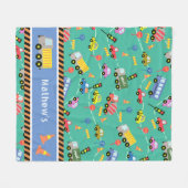 輸送ティール(緑がかった色)。フリースブランケット フリースブランケット (正面(横))