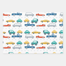 輸送テーマ誕生日包装紙 ラッピングペーパーシート