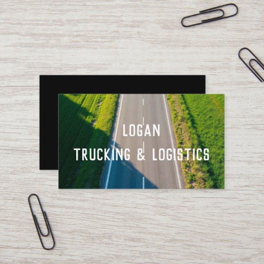 輸送トラック 名刺 (正面/裏面インサイチュ)