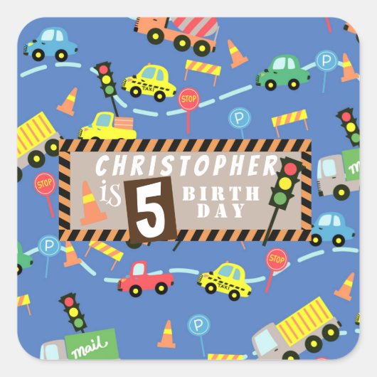 輸送ブルー スクエアシール (正面)