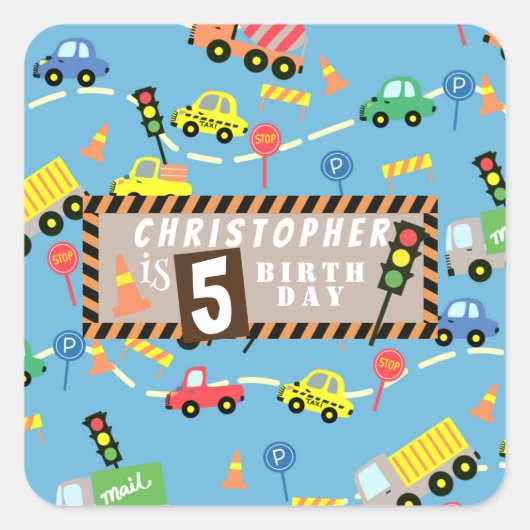 輸送ブルー スクエアシール (正面)