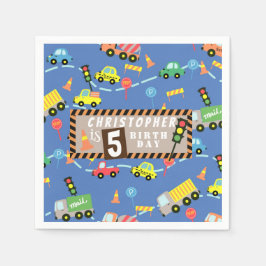 輸送ブルー スタンダードカクテルナプキン