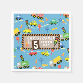 輸送ブルー スタンダードカクテルナプキン