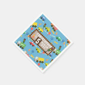 輸送ブルー スタンダードカクテルナプキン (角)