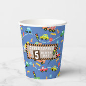 輸送ブルー 紙コップ (正面)