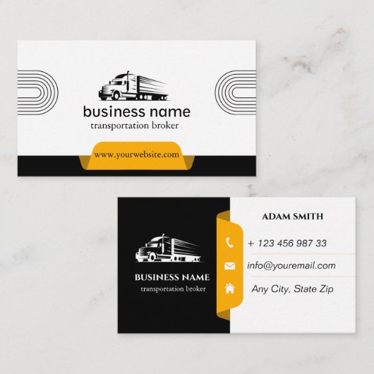 輸送ブローカーの名刺 名刺 (正面/裏面)
