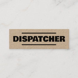 輸送ブローカーディスパッチャクラフト スキニー名刺