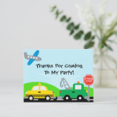 輸送ヘリコプタ誕生日感謝してい葉書 ポストカード (スタンド正面)