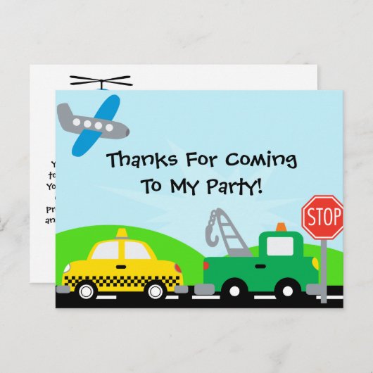 輸送ヘリコプタ誕生日感謝してい葉書 ポストカード (正面/裏面)