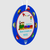 輸送ベビーカラフル初めてのクリスマスオルナム オーナメント (正面)