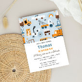 輸送手引き車誕生日 招待状