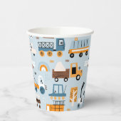 輸送手描き玩具車誕生日 紙コップ (左)