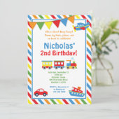 輸送招待状/列車誕生日招待状 招待状 (スタンド正面)