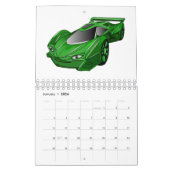 輸送漫画のイラストレーション カレンダー (1月 2026)