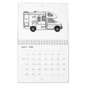 輸送漫画のイラストレーション カレンダー (3月 2026)